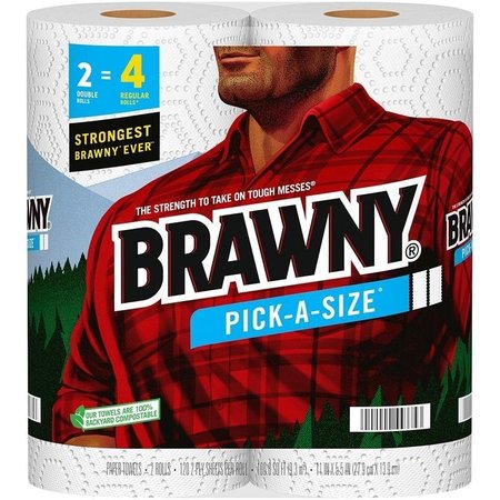 BRAWNY PickASize Paper Towel, 512 in L, 11 in W, 2Ply 44375